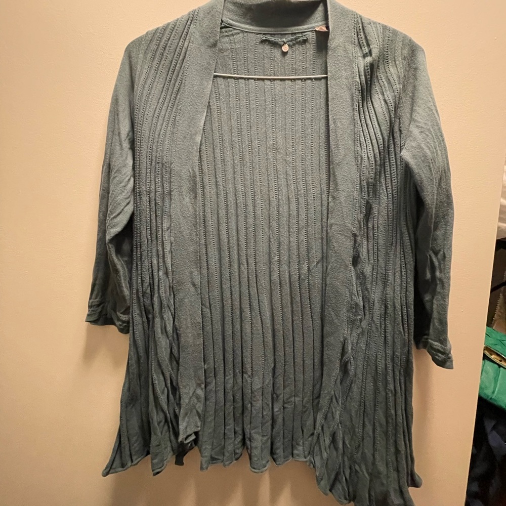 Anthropologie sage green cardigan